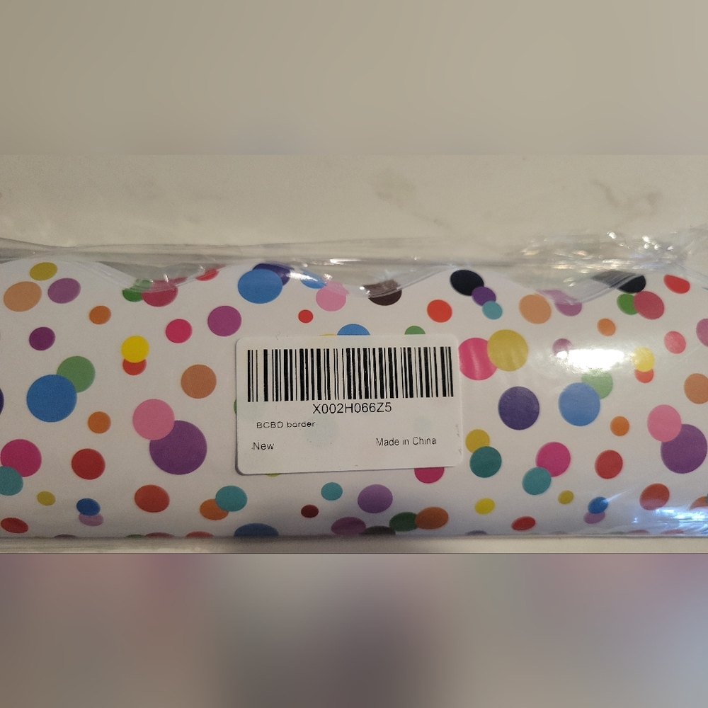 Confetti polka dot classroom boarders